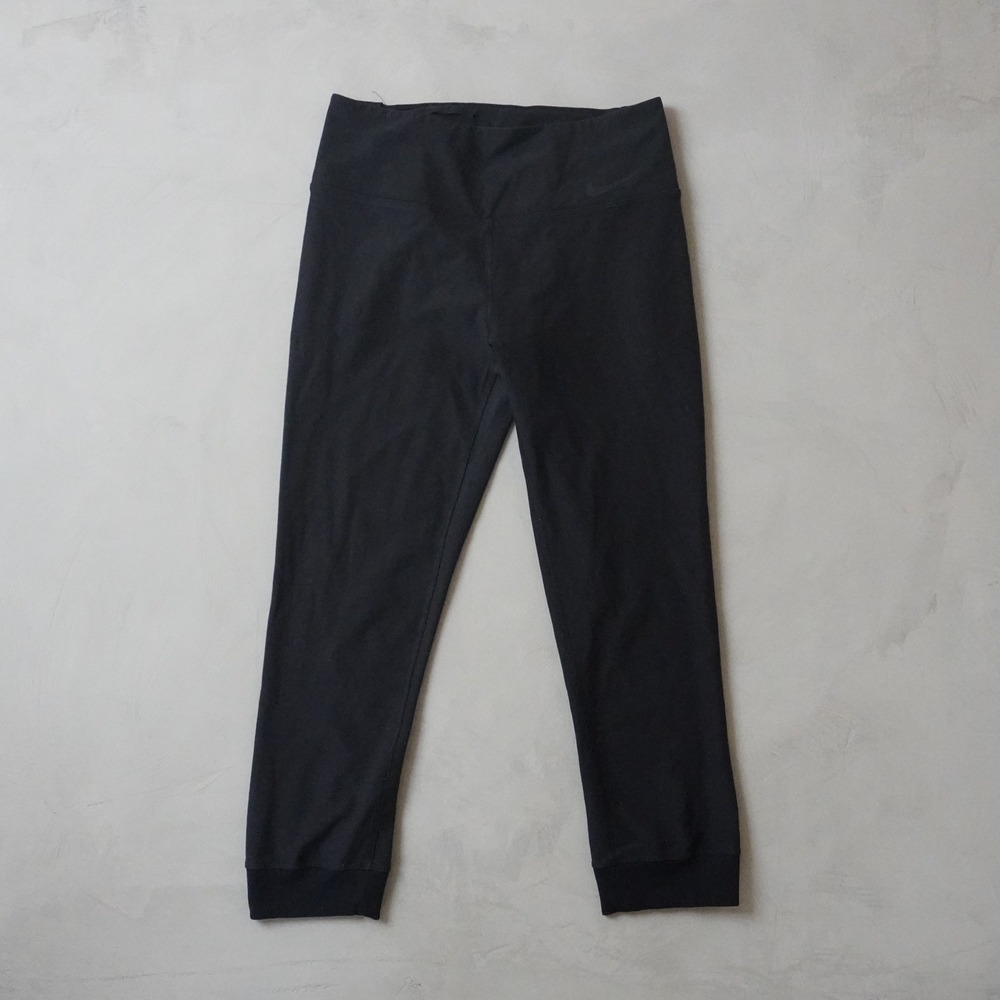 Nike Dri-FIT Legend Pants Small Womens Black High Waisted Cropped Yoga Leggings